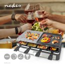 Nedis Gourmet-Raclette-Grill mit Stein f&uuml;r 8 Personen antihaftbeschichtet (B-Ware)