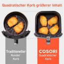 Cosori Premium XXL Heißluftfritteuse, 5,5-Liter, grau