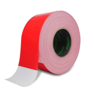 Absperrband PE rot/weiß 75mm x 500m (50my)