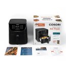 Cosori Premium 3,5-Liter Heißluftfritteuse mit 1 Spießgestell und 4 Spießen, 1500W / Schwarz